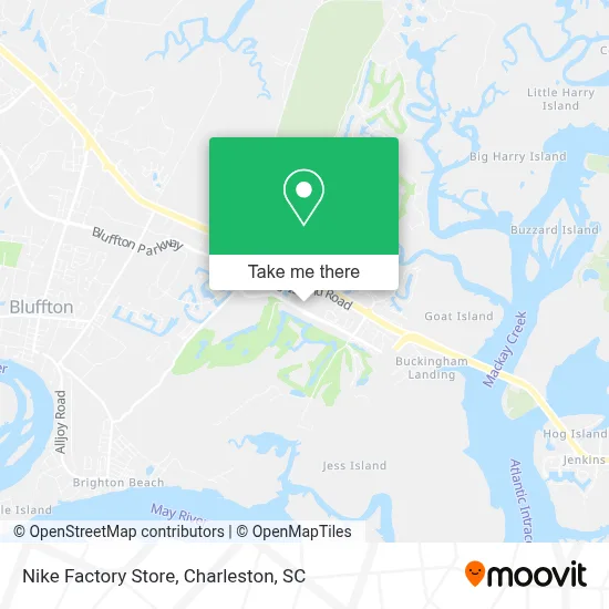 Nike Factory Store map
