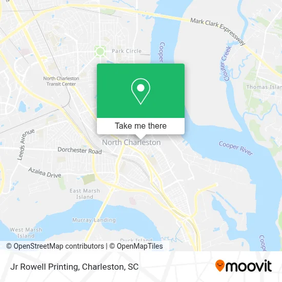 Jr Rowell Printing map
