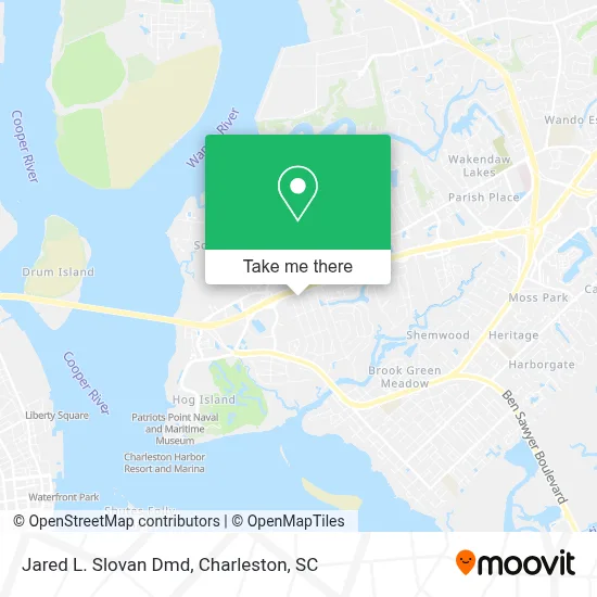Jared L. Slovan Dmd map