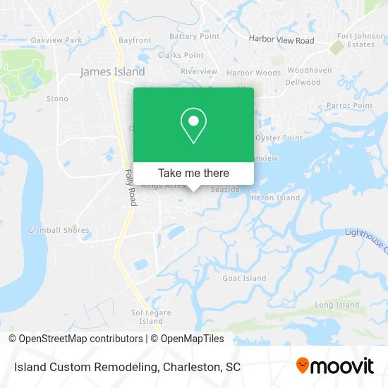 Island Custom Remodeling map
