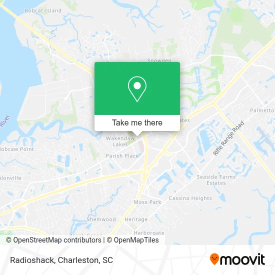 Radioshack map