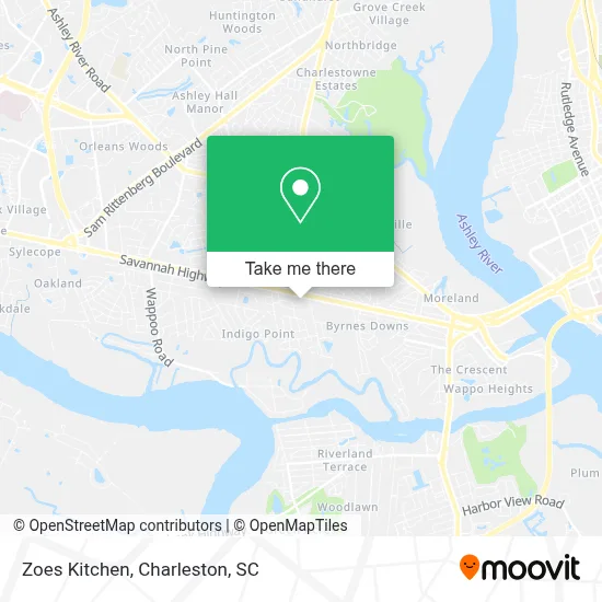 Zoes Kitchen map