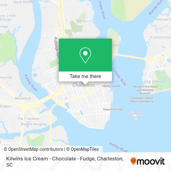 Kilwins Ice Cream - Chocolate - Fudge map