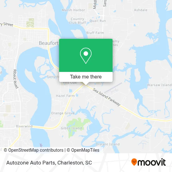 Autozone Auto Parts map