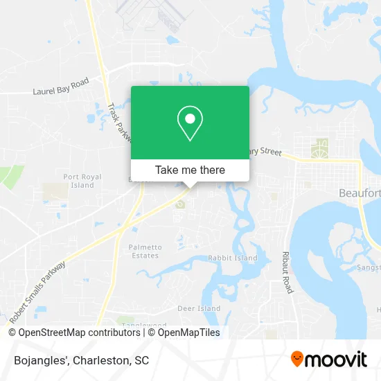 Bojangles' map