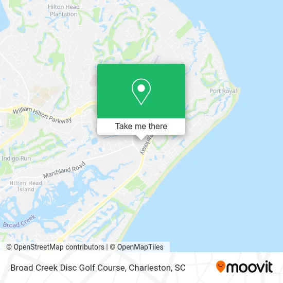 Broad Creek Disc Golf Course map
