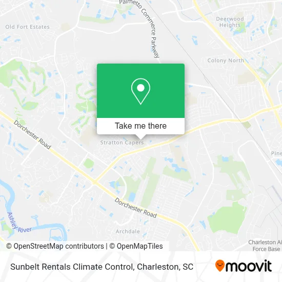 Sunbelt Rentals Climate Control map