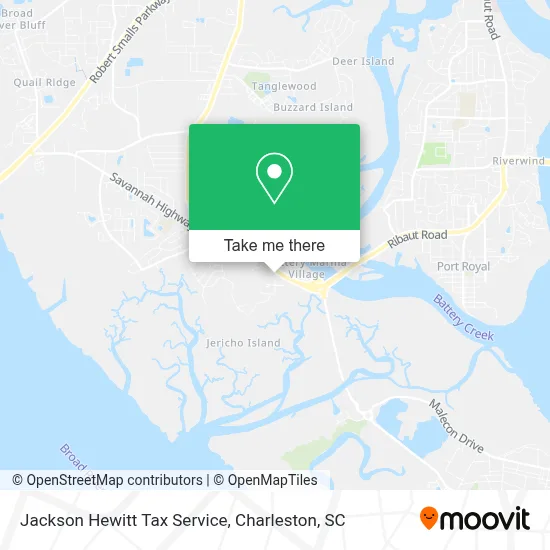 Jackson Hewitt Tax Service map