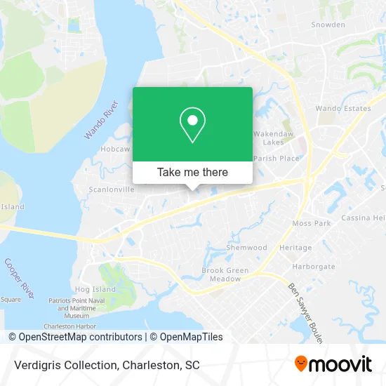 Verdigris Collection map