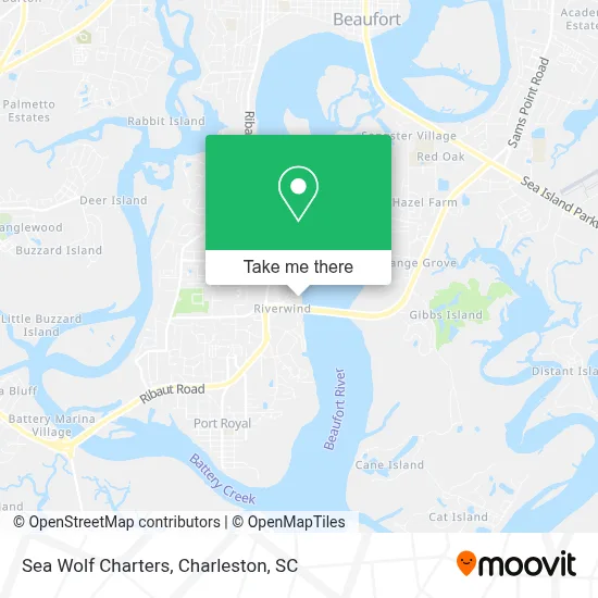 Sea Wolf Charters map