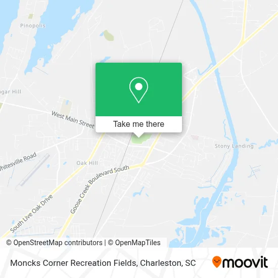 Moncks Corner Recreation Fields map