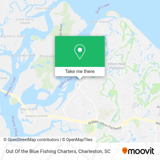 Out Of the Blue Fishing Charters map