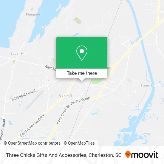 Three Chicks Gifts And Accessories map