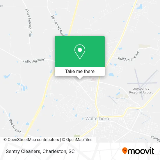 Sentry Cleaners map