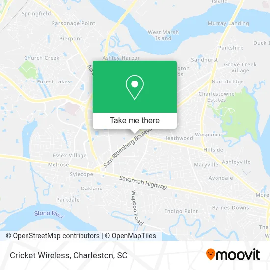 Cricket Wireless map