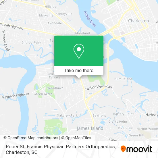 Roper St. Francis Physician Partners Orthopaedics map