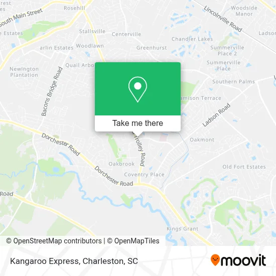 Kangaroo Express map