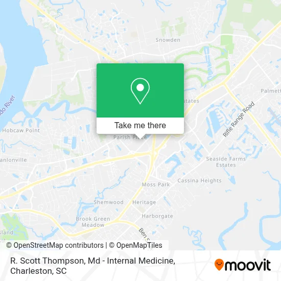 R. Scott Thompson, Md - Internal Medicine map