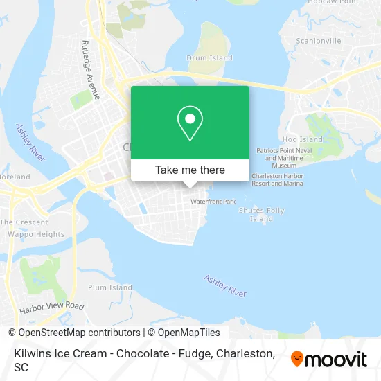 Kilwins Ice Cream - Chocolate - Fudge map
