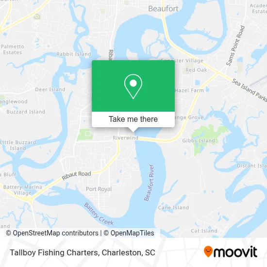Tallboy Fishing Charters map