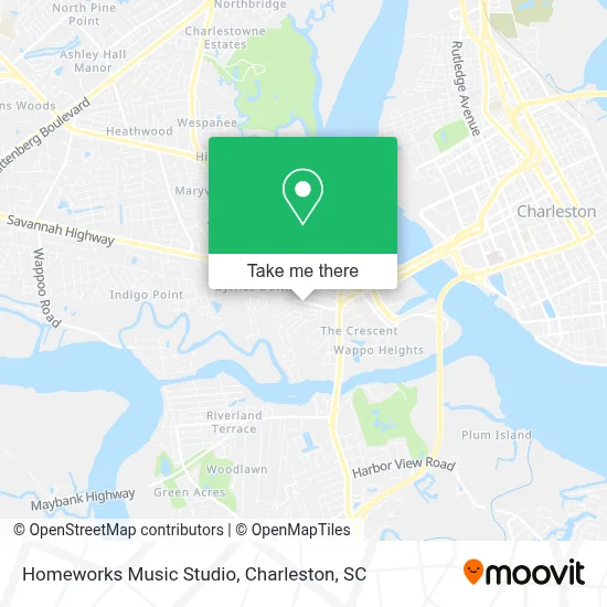 Homeworks Music Studio map