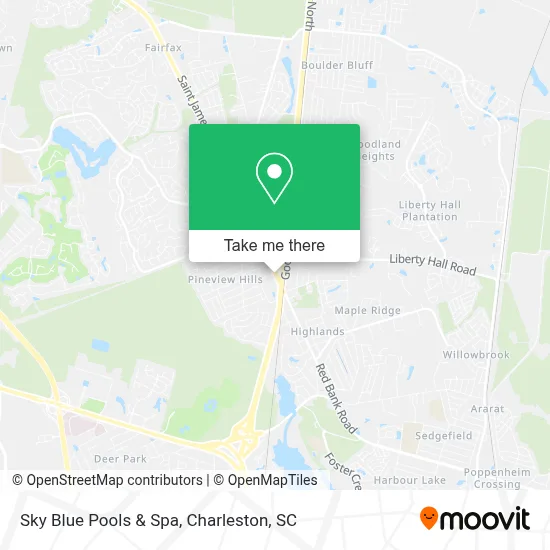 Sky Blue Pools & Spa map