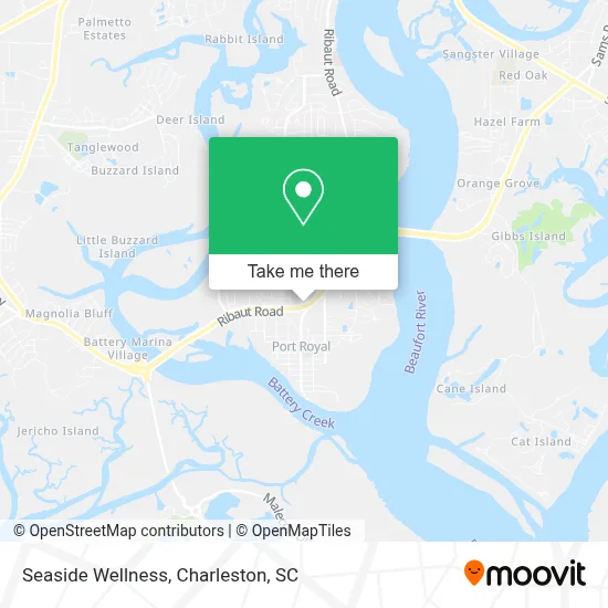 Seaside Wellness map