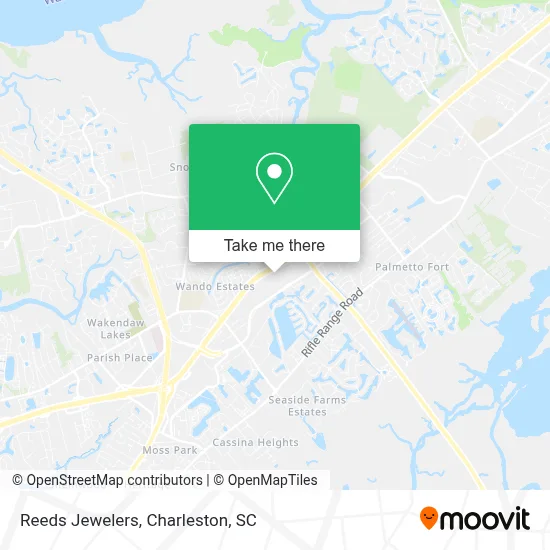 Reeds Jewelers map