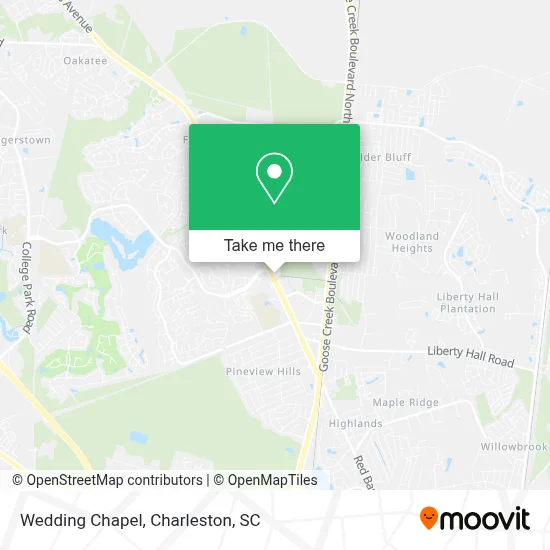 Wedding Chapel map