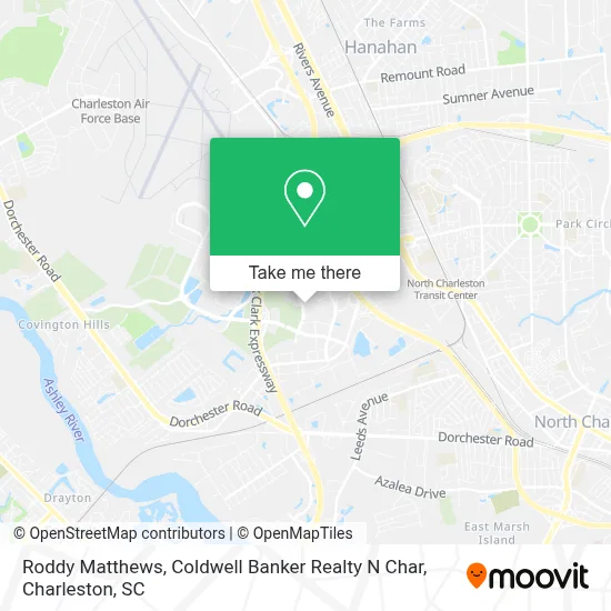 Roddy Matthews, Coldwell Banker Realty N Char map