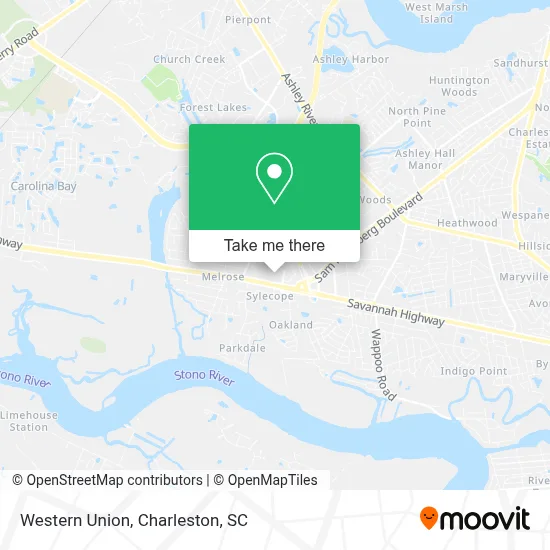 Western Union map