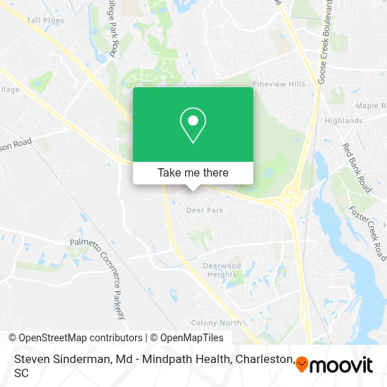 Steven Sinderman, Md - Mindpath Health map