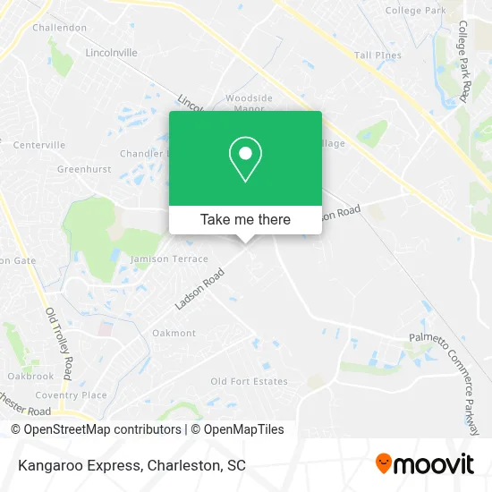 Kangaroo Express map