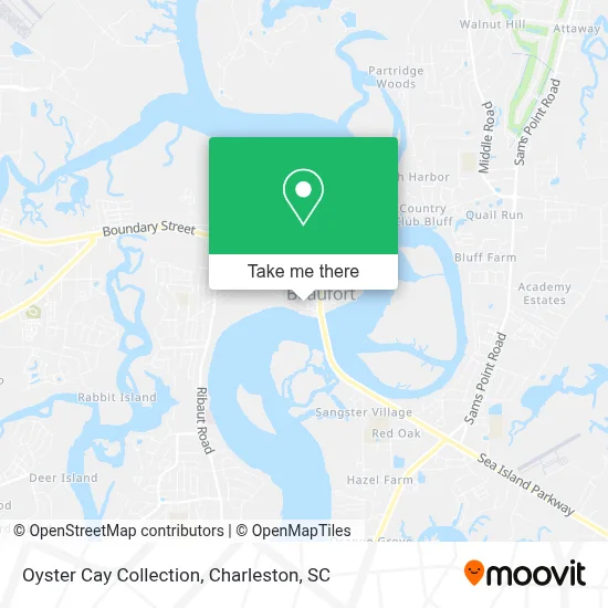 Oyster Cay Collection map