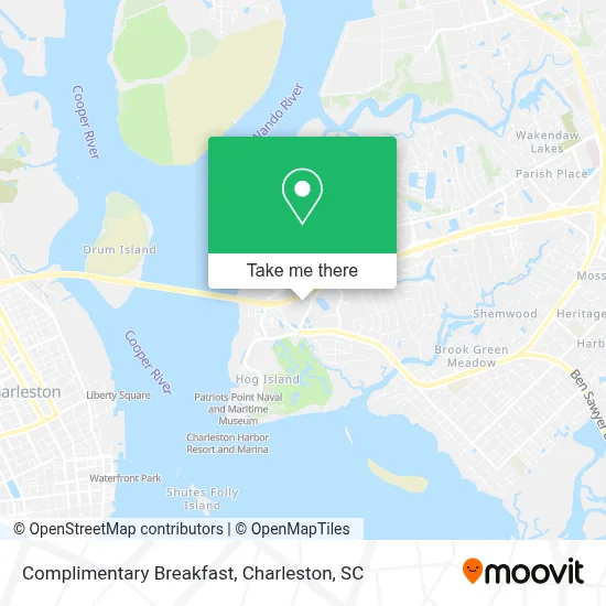 Complimentary Breakfast map