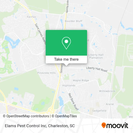 Elams Pest Control Inc map