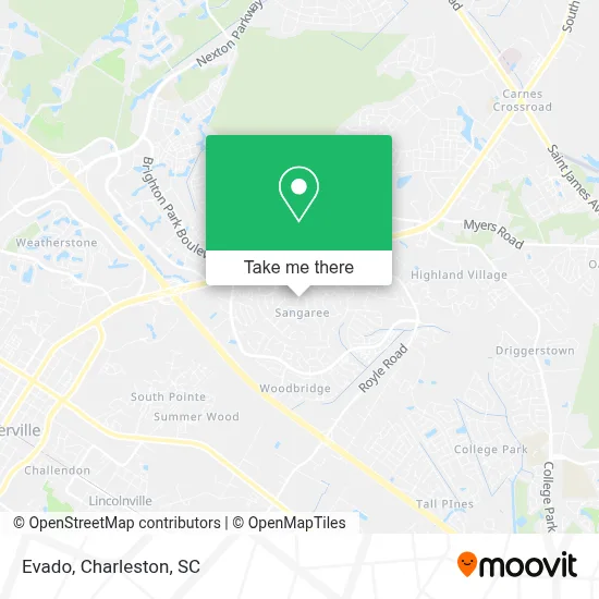 Evado map