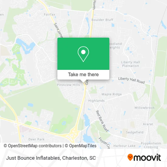 Just Bounce Inflatables map