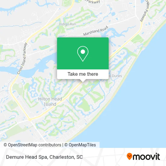 Demure Head Spa map