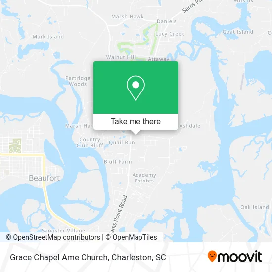 Grace Chapel Ame Church map