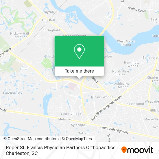 Roper St. Francis Physician Partners Orthopaedics map