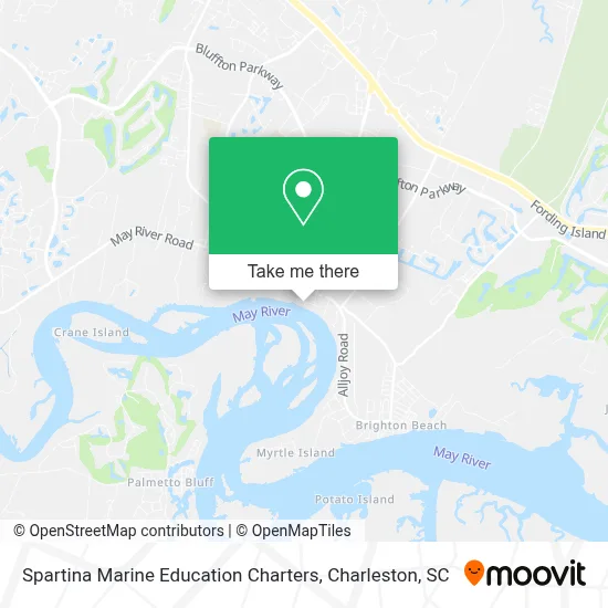 Spartina Marine Education Charters map
