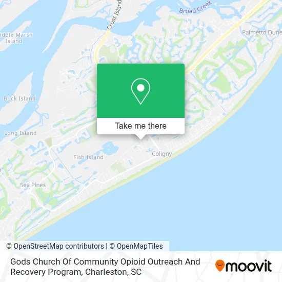 Gods Church Of Community Opioid Outreach And Recovery Program map