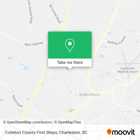 Colleton County First Steps map