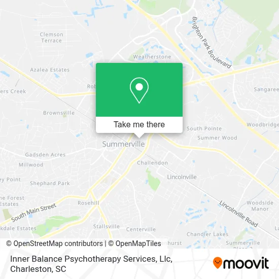 Inner Balance Psychotherapy Services, Llc map