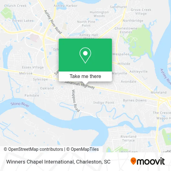 Winners Chapel International map