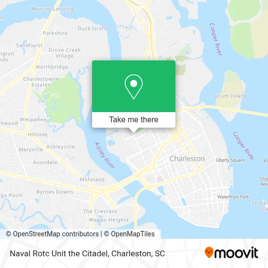 Naval Rotc Unit the Citadel map