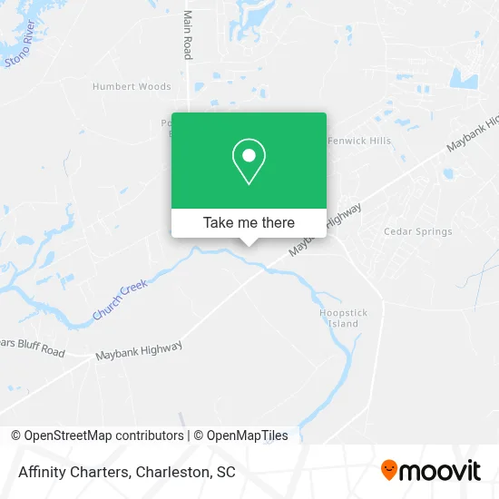 Affinity Charters map