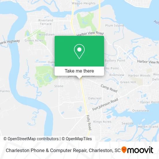 Charleston Phone & Computer Repair map