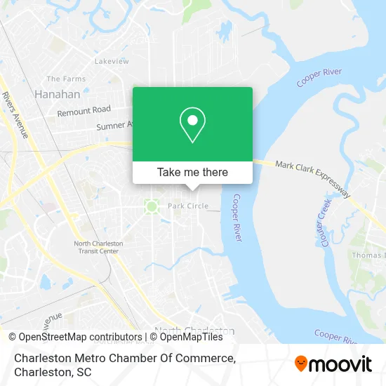 Charleston Metro Chamber Of Commerce map